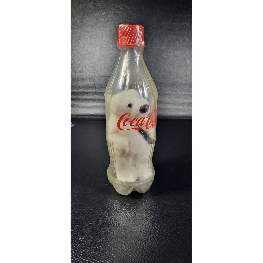 Coca-Cola‎ Collectible Polar Bear in Bottle Coin Bank Unopened Sealed New